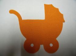 Baby Carriage Laser Cut Appliques