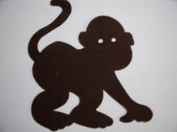 Monkey Laser Cut Appliques
