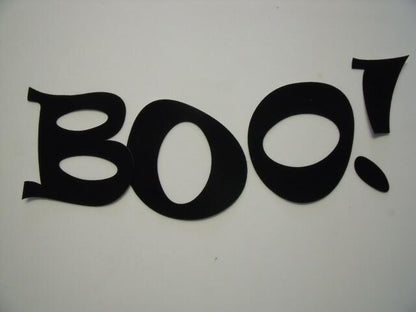 Halloween BOO!  Letters Ravie Design Laser Cut Appliques
