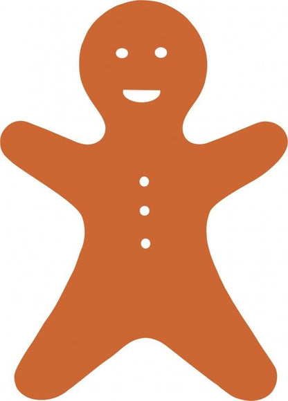 Christmas Gingerbread Man Laser Cut Appliques