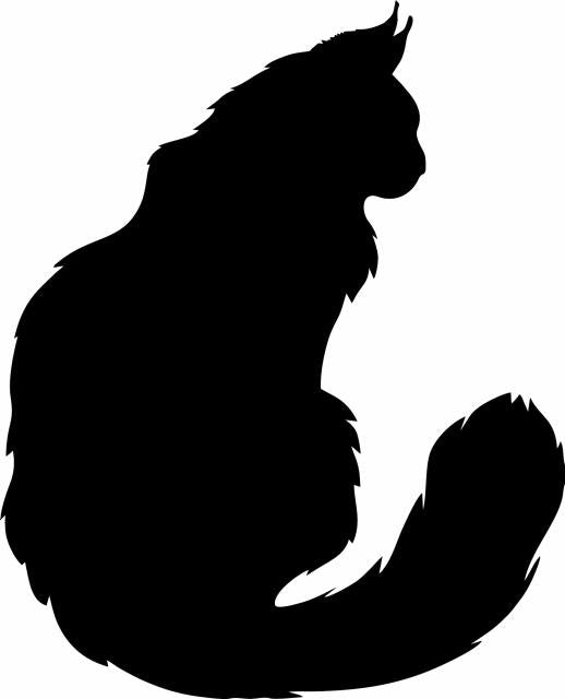 Cat #7 Laser Cut Silhouette