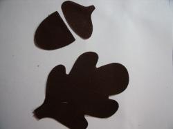 Acorn & Leaf Set Laser Cut Appliques