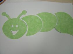Worm Set One Color Laser Cut Appliques