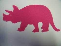 Dinosaur - Triceratops Laser Cut Appliques