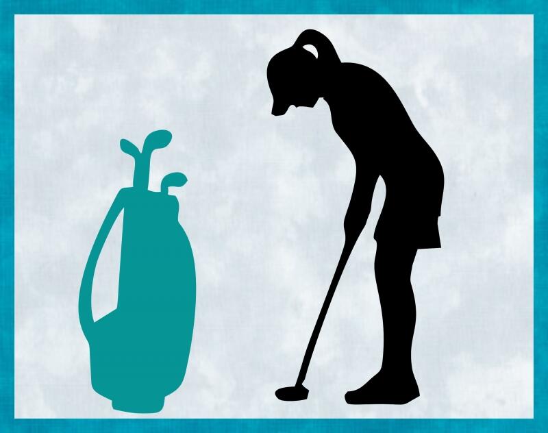Kit - Mug Rug -  Golfer - Female