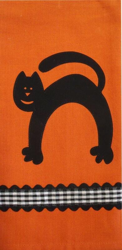 Towel Applique Kit - Happy Cat   (Price: Kit)