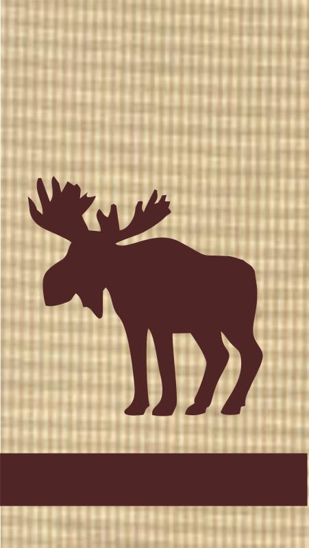 Towel Applique Kit - Moose