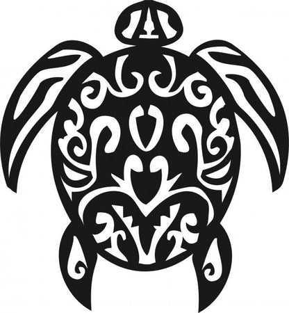 Turtle Symbol Silhouette Die Cut Appliques