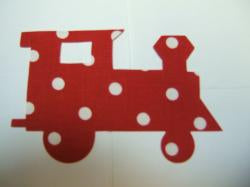 Christmas Train Locomotive Laser Cut Appliques