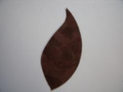 Flower Leaves Laser Cut Appliques (Size: Medium, Color: Tonal - Brown)