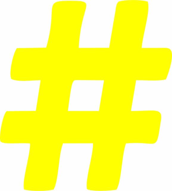 Hashtag-Number Sign Silhoustte