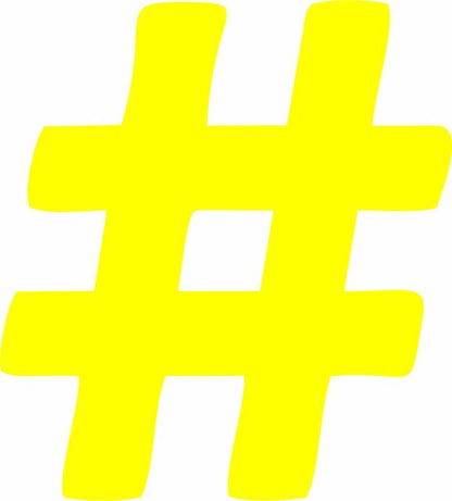 Hashtag-Number Sign Silhoustte