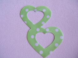 Double Nested Heart Laser Cut Appliques