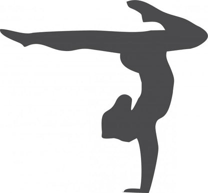 Gymnast Floor Exercise Silhouette Laser Cut Appliques