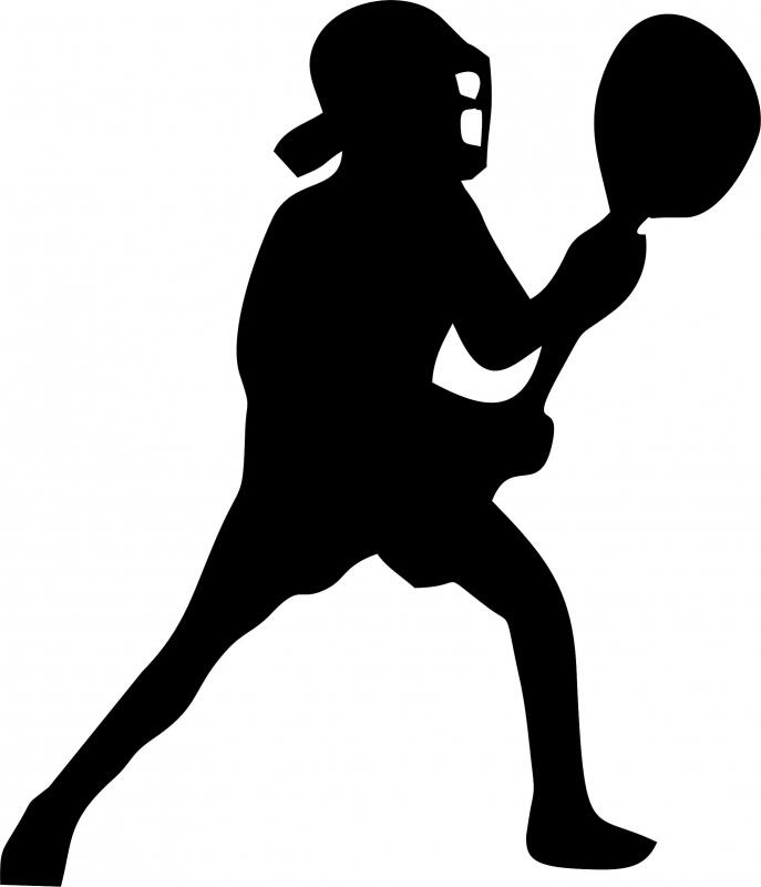 Lacrosse Player Goalie Silhouette Laser Cut Appliques