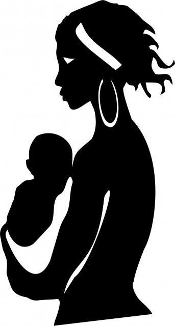 African Woman - Malaika Silhouette Laser  Cut Appliques