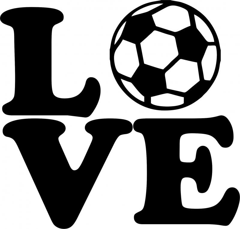 KIT - LOVE - Soccer Laser Cut Silhouettes
