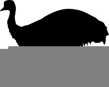 Emu Laser Cut Silhouette