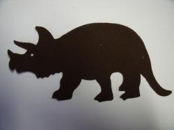 Dinosaur - Triceratops Laser Cut Appliques