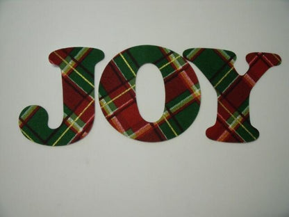 Christmas JOY Letters Laser Cut Appliques