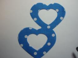 Double Nested Heart Laser Cut Appliques