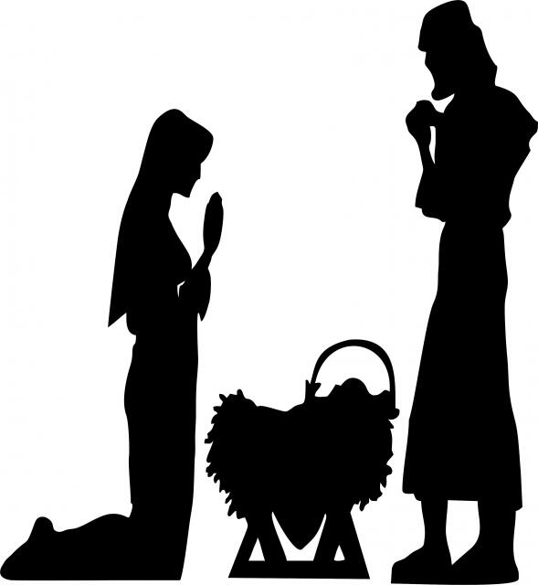 Nativity - Manger Scene Laser Cut Appliques
