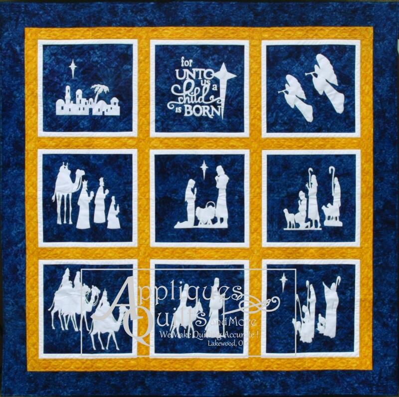 Nativity Quilt Silhouettes ONLY -  All 9 block sets
