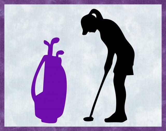 Kit - Mug Rug -  Golfer - Female