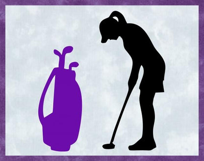 Kit - Mug Rug -  Golfer - Female