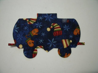 Christmas Train Tank Car Laser Cut Appliques