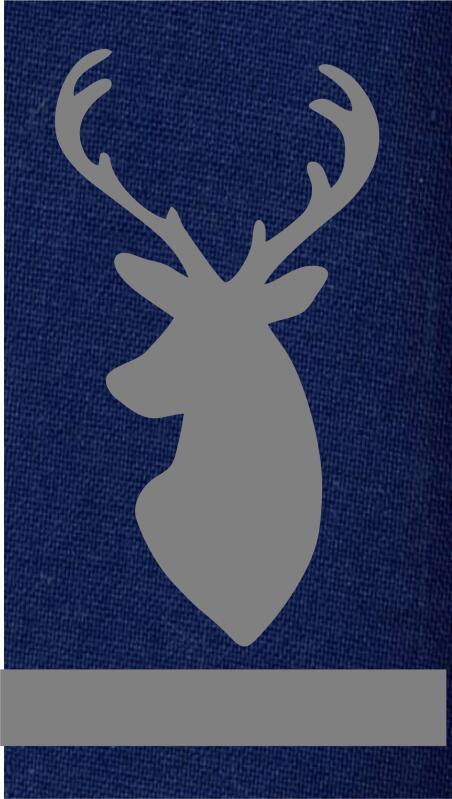 Towel Applique Kit - Deer Head  Laser Cut