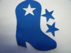 Cowboy Boot Laser Cut Appliques