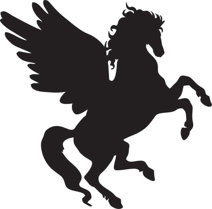 Pegasus Silhouette Laser Cut Appliques