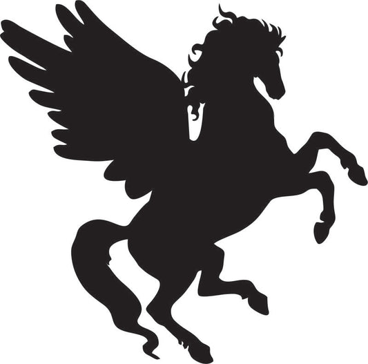 Pegasus Silhouette Laser Cut Appliques