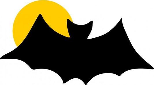 Bat w/Moon Laser Cut Appliques