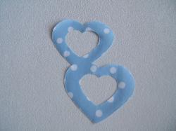 Double Nested Heart Laser Cut Appliques