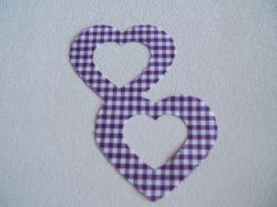 Double Nested Heart Laser Cut Appliques