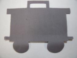 Train Caboose Laser Cut Appliques