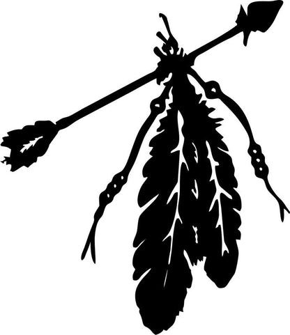 Arrow & Feathers Silhouette Laser  Cut Appliques
