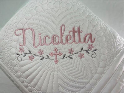 Heirloom Baby Quilt - Ivory