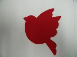 Christmas Bird Laser Cut Appliques