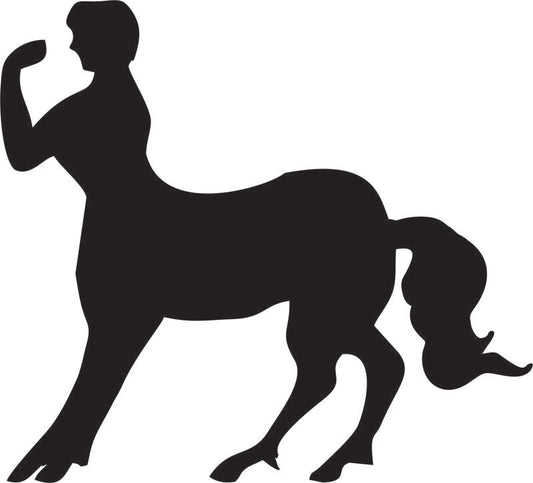 Centaur - Half Horse/Half Man Silhouette Laser Cut Appliques