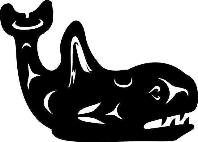 Whale Symbol Laser Cut Appliques