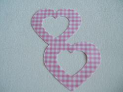 Double Nested Heart Laser Cut Appliques