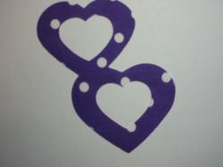 Double Nested Heart Laser Cut Appliques