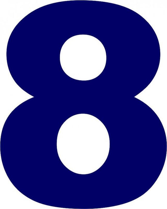 Number - "8" Laser Cut Appliques