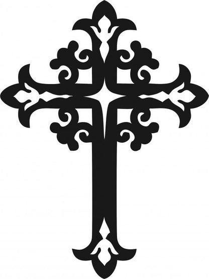 Cross #7 Silhouette Laser Cut Appliques
