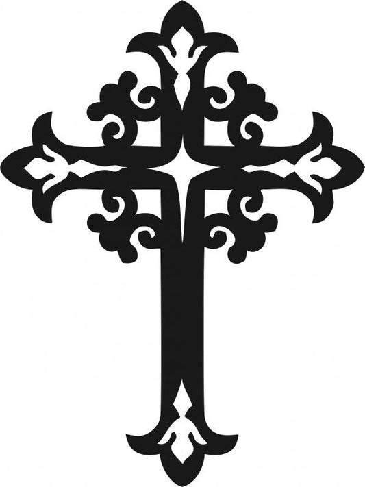 Cross #7 Silhouette Laser Cut Appliques