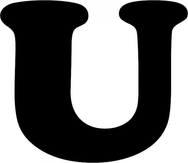Letter - “U” Capital Laser Cut Appliques