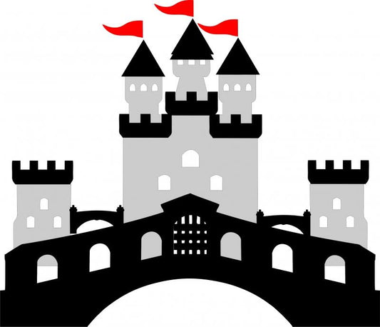 KIT - Castle with Bridges Laser Cut Appliques